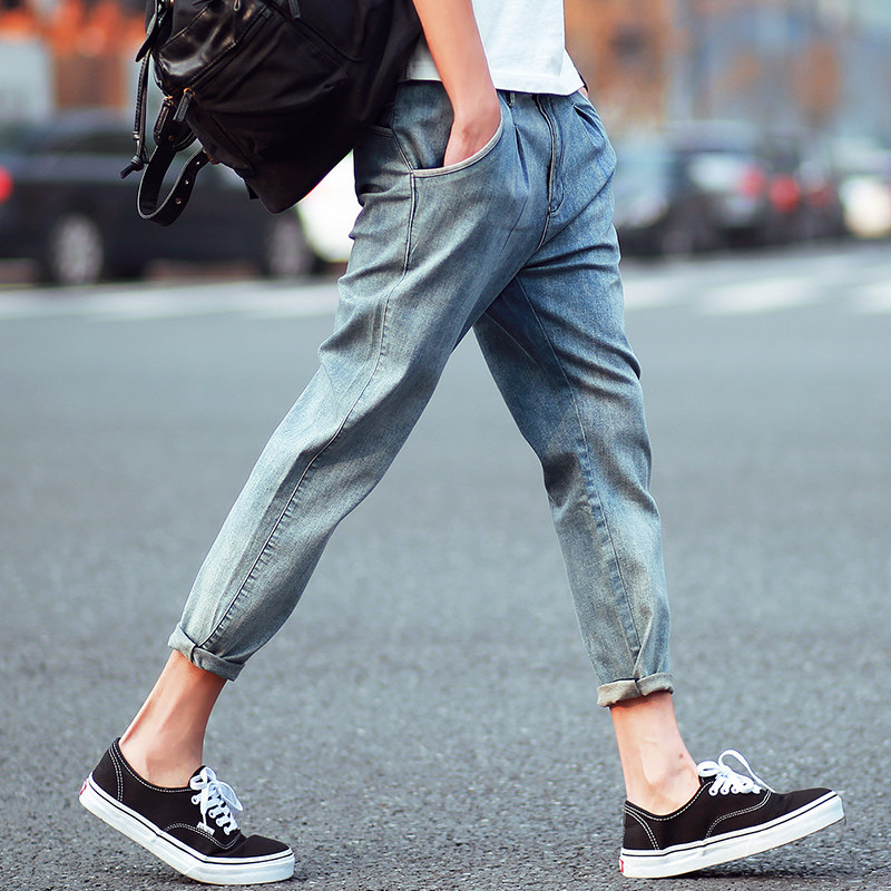 Jeans pour adolescent Sarouel en coton pour été - Ref 1470804 Image 1