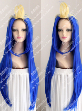 cosplay假发 怪盗joker Spade黑桃King 宝蓝色呆毛刘海 定做假发