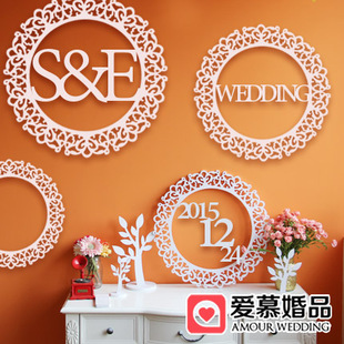 定制婚礼背景墙同装饰字婚礼派对生日背景字母牌纪念日装饰框