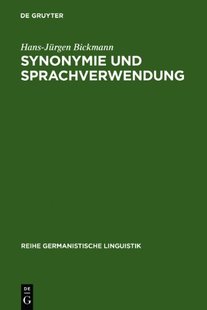 【预售】Synonymie Und Sprachverwendung: Verf...