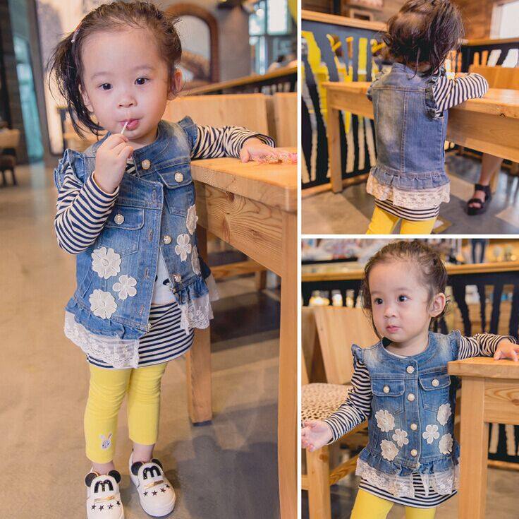 Gilet fille en Toile de coton - Ref 2071259 Image 1