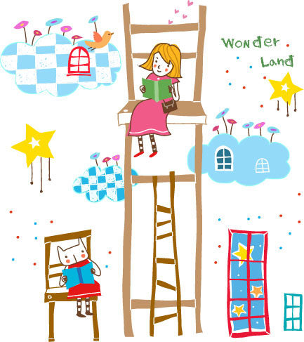 721海报印制展板写真喷绘贴纸123儿童学习读书乐园宣传画图片