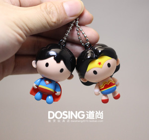 Q版女超人神奇玩具女侠情侣公仔人偶玩偶手办挂件 漫画英雄