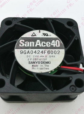 原装Sanyo/三洋散热风扇 9GA0424F6002 24V 0.04A 4020 加压静音