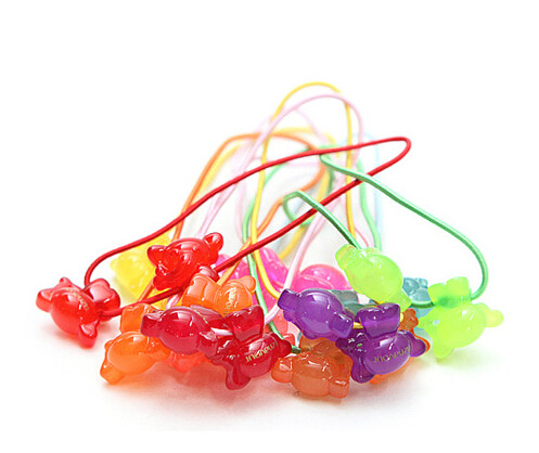 韩国饰品糖果色小象皮筋头绳发圈