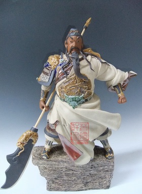 桌面贾陶院陶瓷新中式石湾公仔