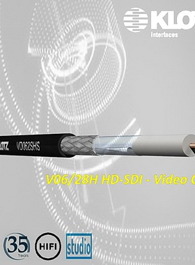 KLOTZ 75欧姆3G HD SDI同轴线 VD062数字线 广播级 高清视频线