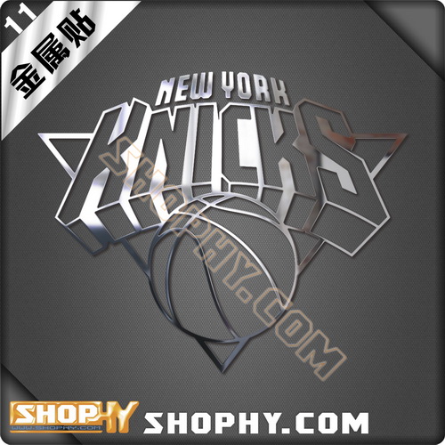 NBA篮球纽约尼克斯队标志金属贴动漫周边手机自行车汽车贴纸11