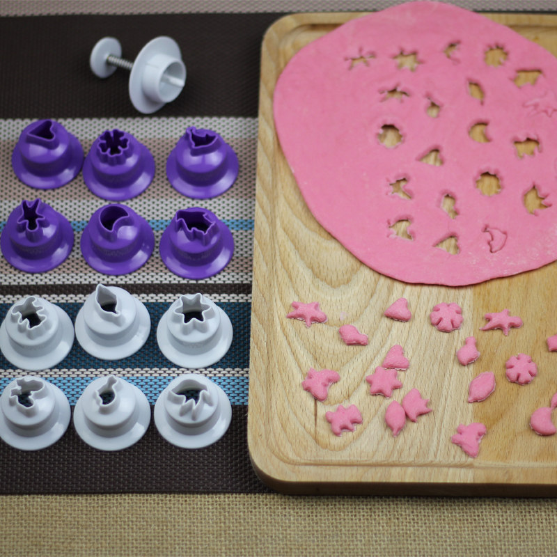 按压模具迷你小饼干模 花型宝宝面片辅食卡通糖艺切模 翻糖压模