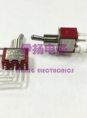 SH SALECOM台湾兴瀚进口钮子开关 T80-T系列T8019L 3脚侧弯
