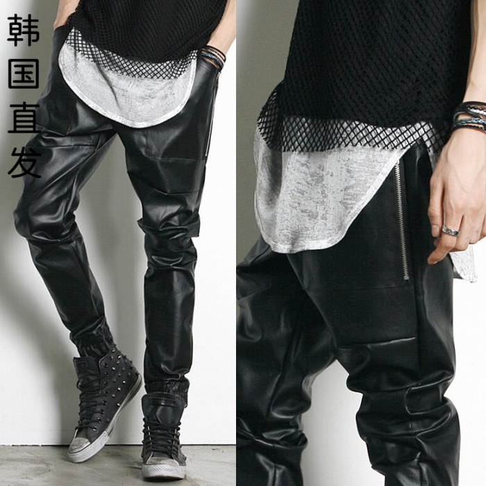 Pantalon cuir homme pantalons fuselés PU - Ref 1492993 Image 1