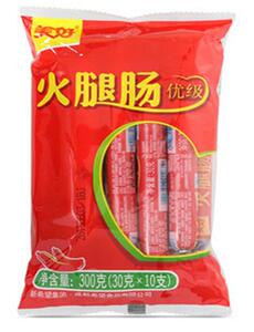 3袋包邮 美好火腿肠300g 30克x10根 四川红肠方便面米饭泡面伴侣