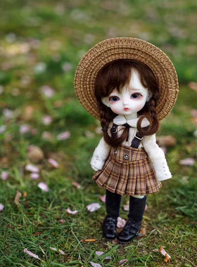 BJD八分草帽luts爱丽丝草帽 BJD1/8lati草帽 画镜八分草帽