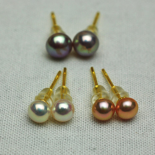 珠宝3-4强光小珍珠耳钉