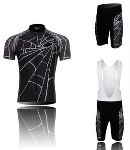 快干男女自行车单车短袖 4XL 2014蜘蛛网 背带运动服 骑行服套装