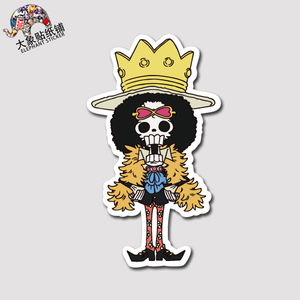 海贼王贴纸ONE PIECE 布鲁克贴纸行李箱贴纸旅行箱潮牌防水贴纸38
