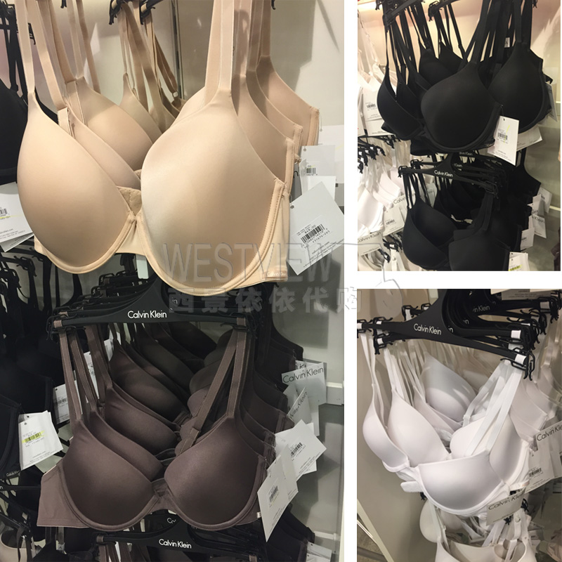 多款!全球购正品CK Calvin Klein高级女士纯色吊带文胸 内衣