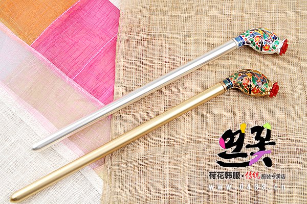 韩国新娘簪子金银色头饰