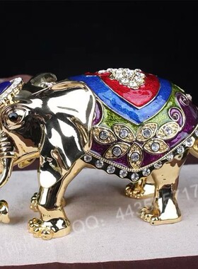 泰国招财大象摆件新房金属工艺品