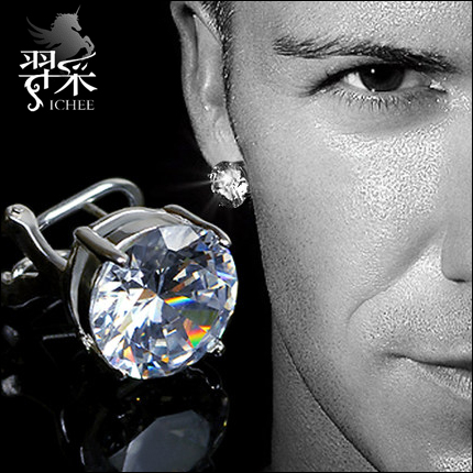 925银原创设计风夜店配饰耳钉