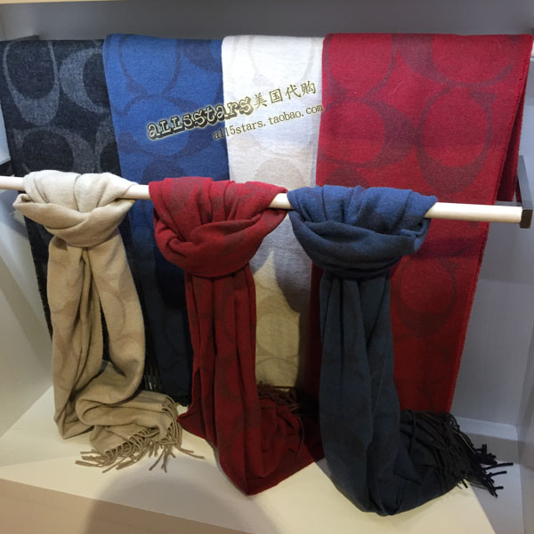 Coach男女羊毛羊绒围巾