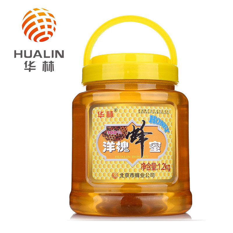北京华林纯正刺槐/槐花/洋槐蜂蜜天然无添加1.2kg  新老包装交替