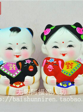 惠山泥人制作出国礼品无锡泥人