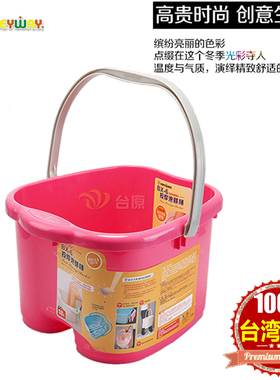 塑料足浴盆无盖泡脚桶按磨洗脚盆加高加厚大号洗脚桶台湾keyway