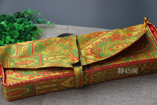 藏式尼泊尔手工刺绣长款包经书袋包经布套经书收纳盒保护盒34cm