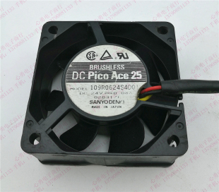 109R0624S4D01 三洋散热风扇 24V 0.08A 3线 原装 6025 日本Sanyo