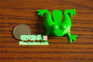 桌面儿童益智塑料环保无毒无味弹跳青蛙玩具 80后童年经典跳跳蛙