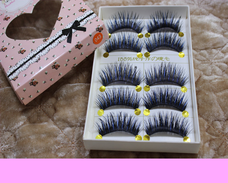solar system Color false eyelashes 043 Black plus blue Thick overlapping have more cash than can be accounted for eyelash Stage makeup 5-pairin the Makeup/Perfume/Beauty tools , False eyelashes  category - from Buy2taobao.com to provide professional Taobao agent buy service