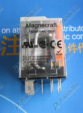 Magnecraft/Schneider 通用继电器 15A  120VAC  782XBXM4L-120A