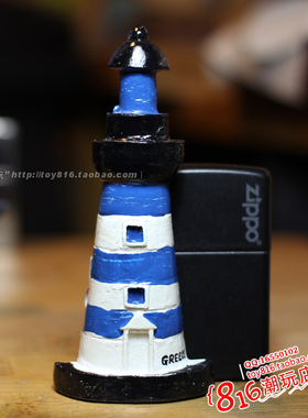 希腊GREECE圣托里尼岛蓝色灯塔款冰箱贴旅游纪念