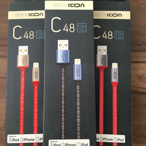 ICON苹果6/MiFI认证iPhone7plus数据线5s iPadair2充电器线使用于