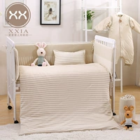 Bộ chăn ga gối cotton màu cho bé sơ sinh Bộ đồ giường trẻ em chăn bông hỗ trợ các mẫu mùa thu đông tùy chỉnh - Túi ngủ / Mat / Gối / Ded stuff nhộng ngủ cho bé