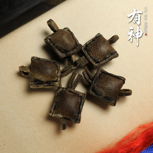 【古藏】皮质藏装贴身卡子佛珠菩提手串配饰配件