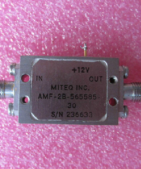 MITEQ进口 2.8-8GHz 20dB SMA射频微波低噪声功率放大器