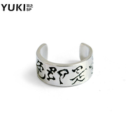 YUKI925 silver jewelry Thai silver u-shaped ear clip Japan design fashion without pierced ears ear clip earrings ear bones of men and women clip