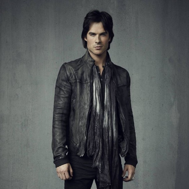 男装定制短款皮夹克美剧明星吸血鬼日记男主ian damon达蒙同款衣
