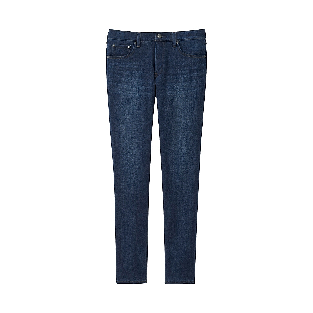 Jeans UNIQLO Coton, 63% polyester 19% de fibres de viscose (rayonne viscose) 8% 8% de fibres de polyacrylonitrile (acrylique) fibre élastique de polyuréthane (spandex) 2% - Ref 1478463 Image 4