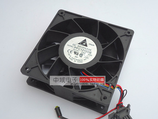 12V 4.8A 12038 现货台达PFC1212DE 12CM超大风量双滚珠暴力风扇