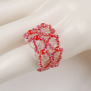 Handmade beaded jewelry DIY kit jujube-shaped bead ring ring gift Japan beads step chart tutorials