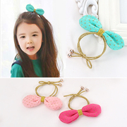 Know Richie children''s hair accessories Korean knitted rabbit ears hair band hair baby hair loop hair rope girls head jewelry