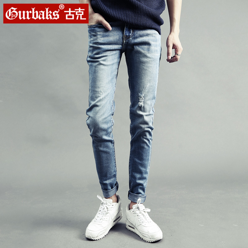 Jeans pour jeunesse pieds Slim GURBAKS en coton pour automne - Ref 1485852 Image 1