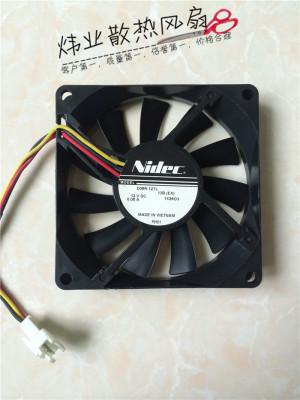 NIDEC尼迪克D08R-12TL 01B 12V 0.08A 8015静音投影仪散热风扇