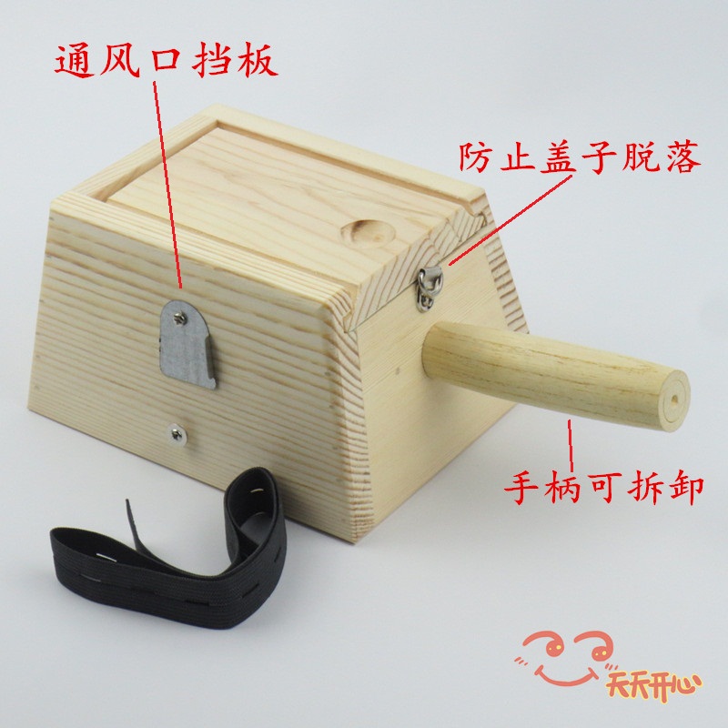 艾灸盒随身灸 实木制2柱 6柱 针槽 温灸器具仪器腰腹背妇科八髎