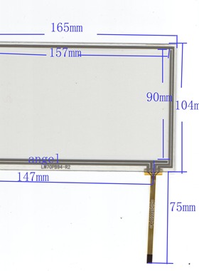 原道 N6 原装触摸正品 手写屏 外屏 LM70P894-R2  165*104