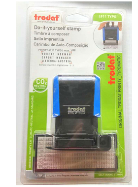Trodat卓达4911typo回墨印章活字印章日期时间印章字母印章英文章