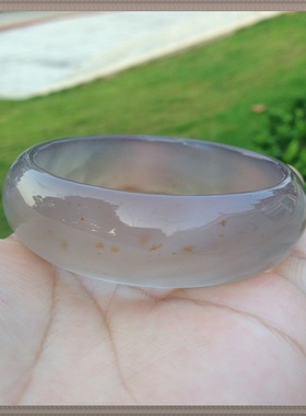 精美原石天然无烧红水草玛瑙手镯水润冰透加宽加厚玉髓女士礼140